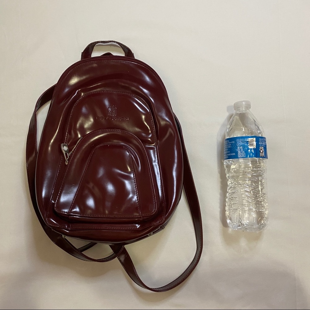 Mini Maroon Backpack - Picture 3 of 3